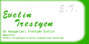 evelin trestyen business card