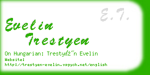 evelin trestyen business card